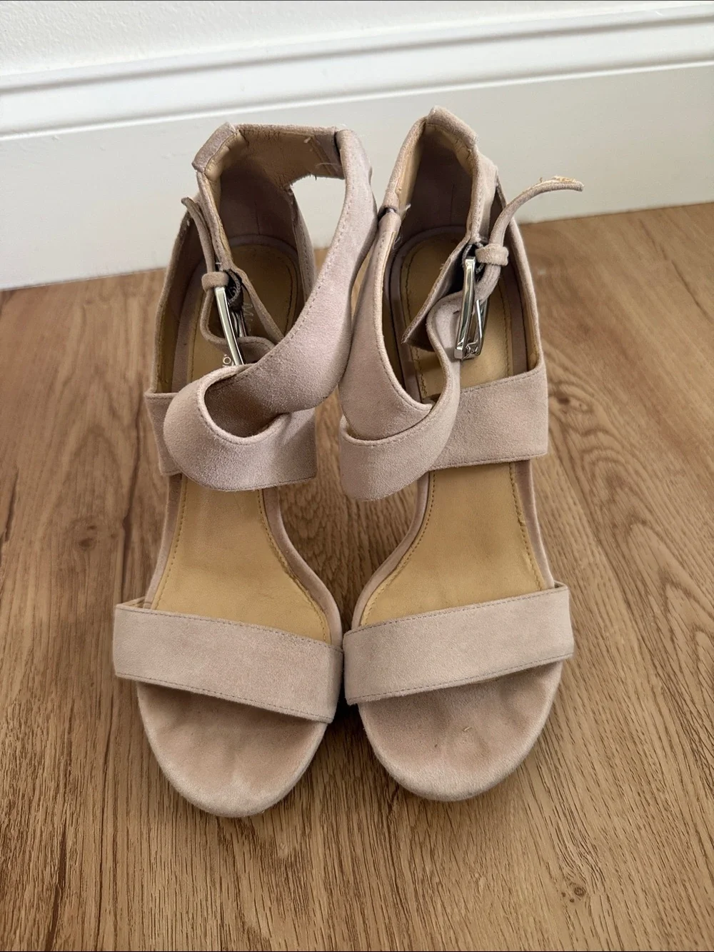 Michael Kors Suede Crossover Heels